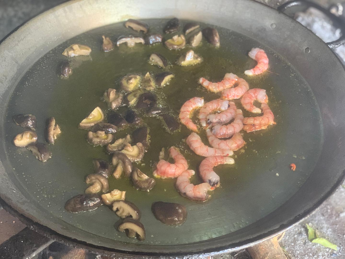 Gambas salteadas