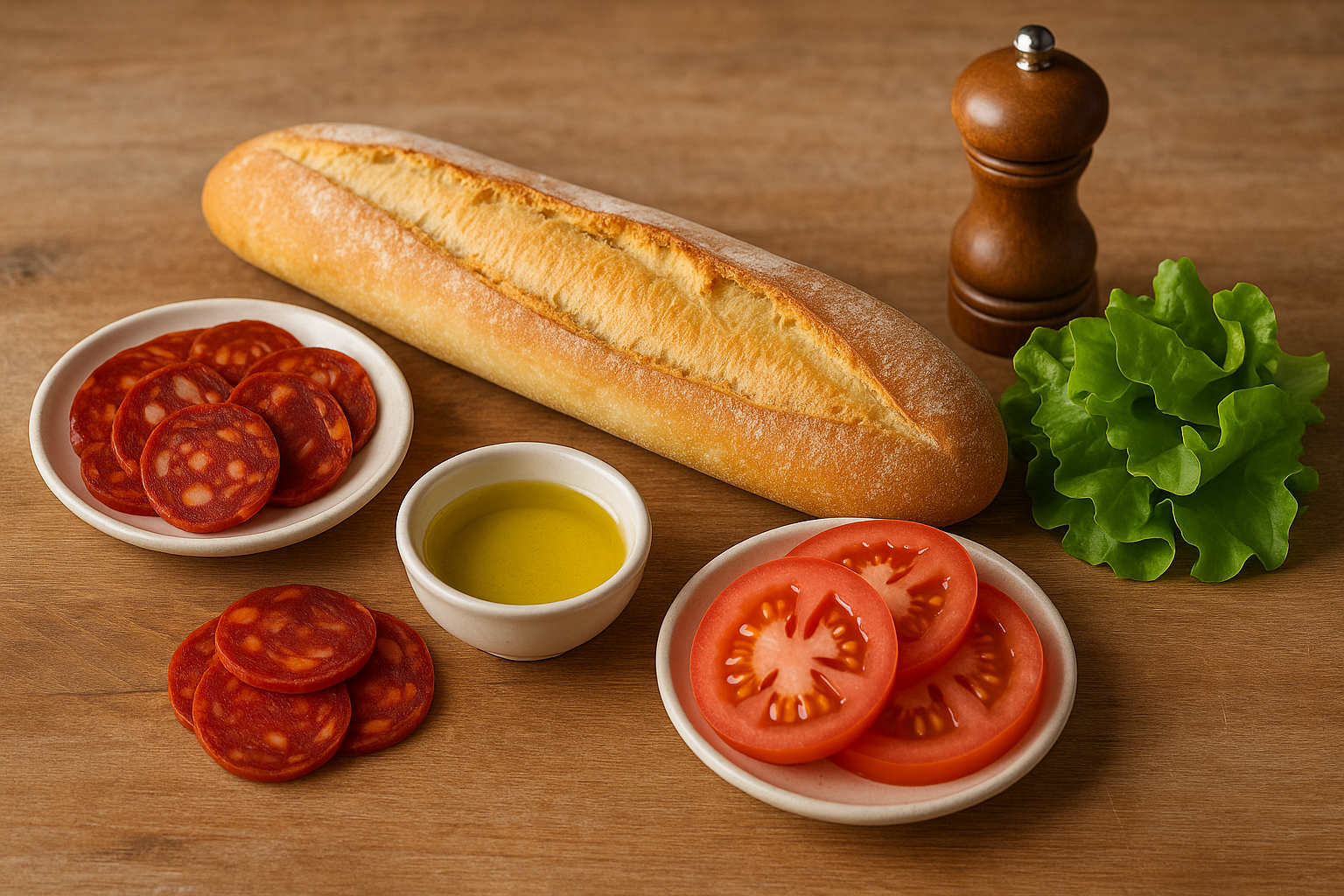 [translate:Ingredientes bocadillo de chorizo frío]