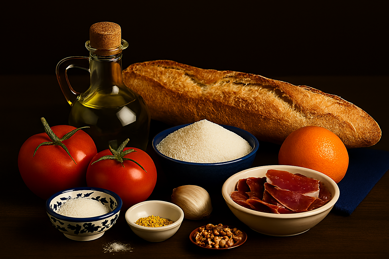 [translate:Ingredientes bocadillo jamón y tomate]