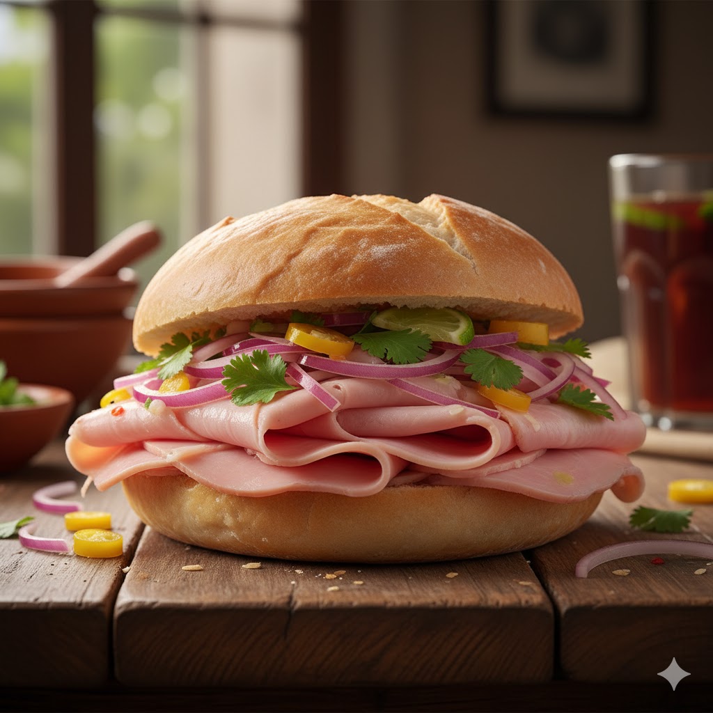 Butifarra Peruana servida