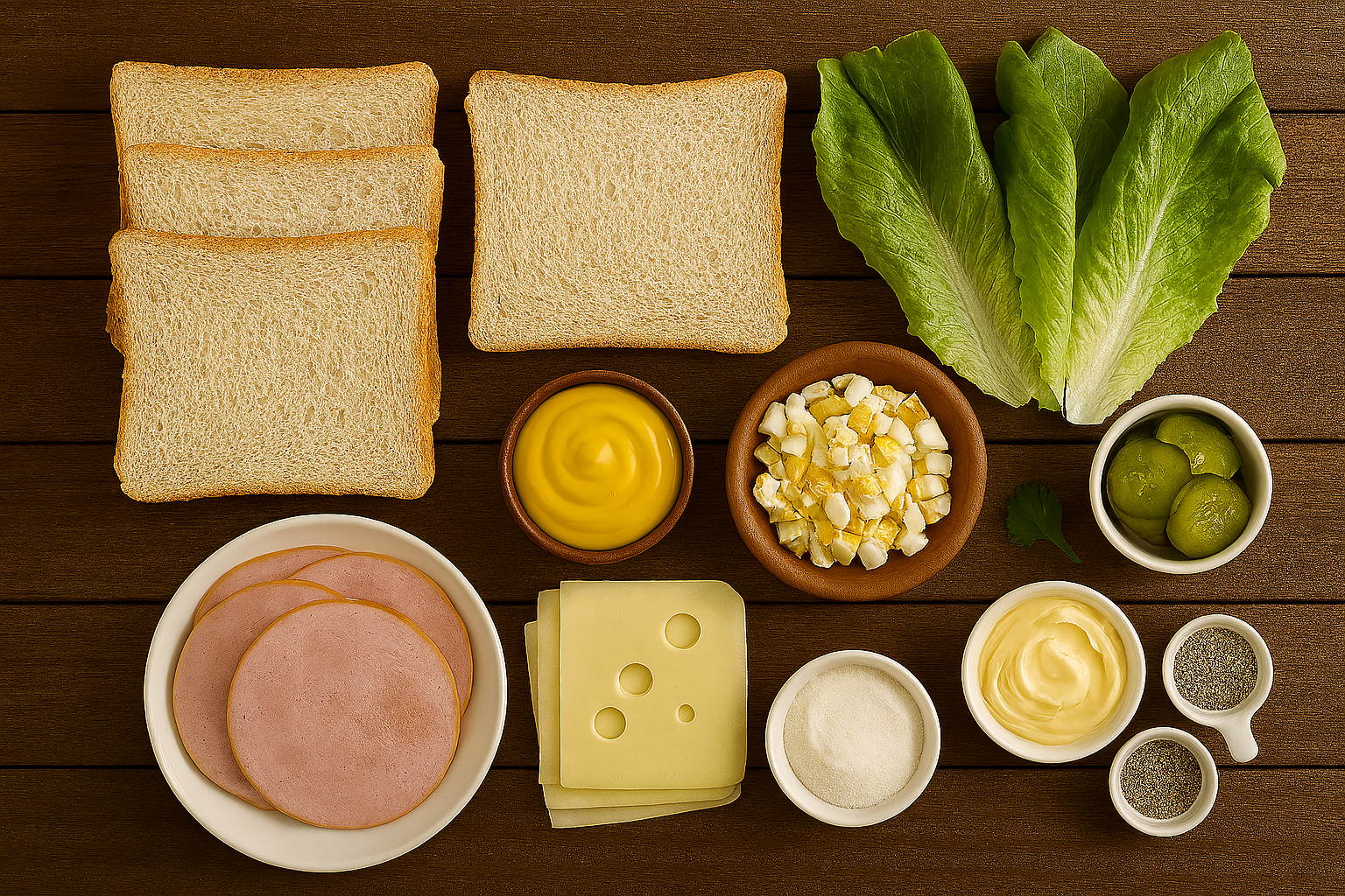 [translate:Ingredientes sándwich de huevo duro y mayonesa]