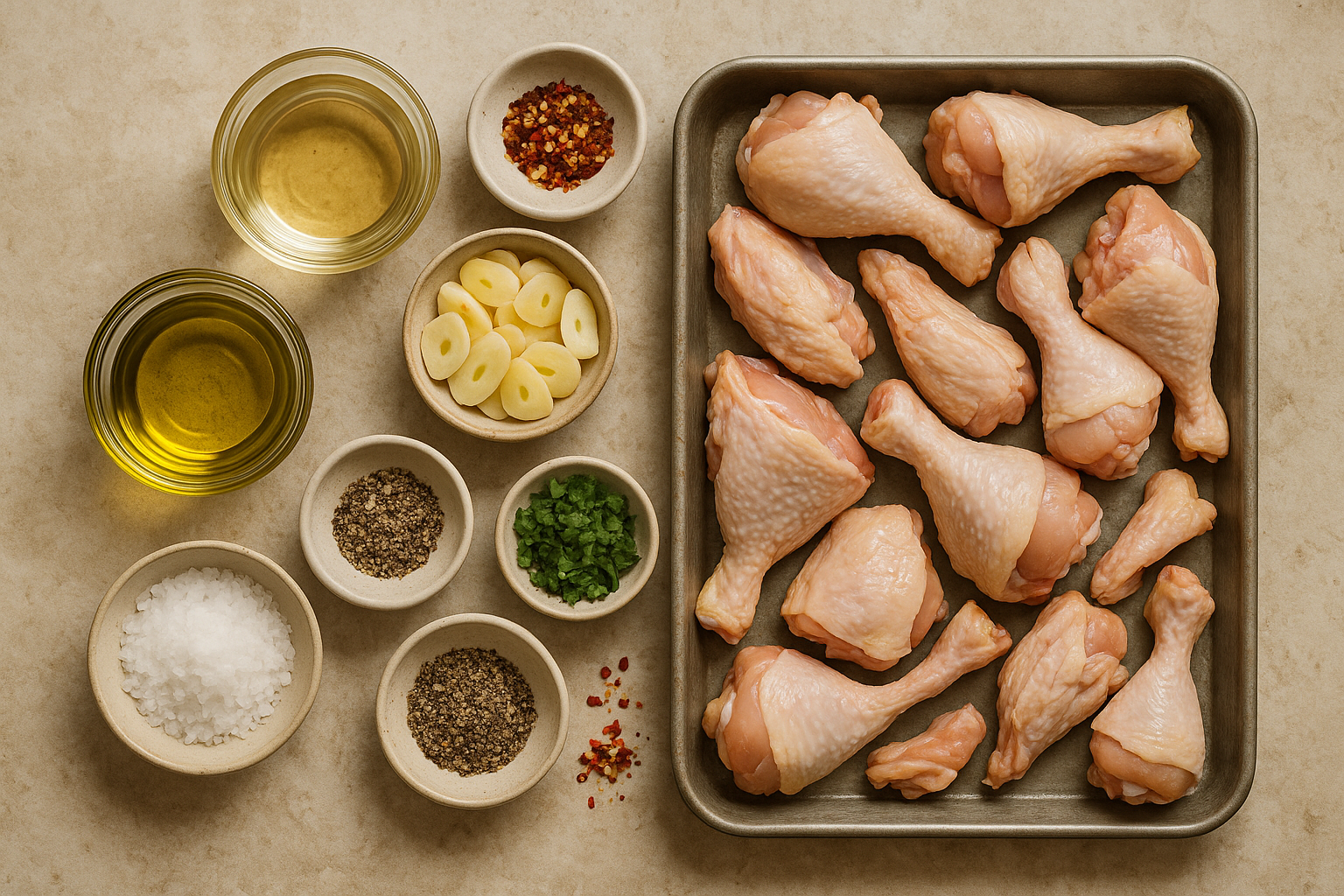 Ingredientes pollo al ajillo