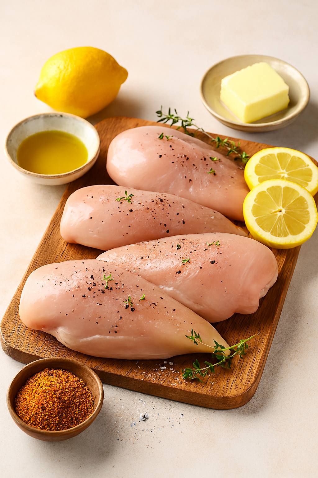 Ingredientes pechuga sous-vide