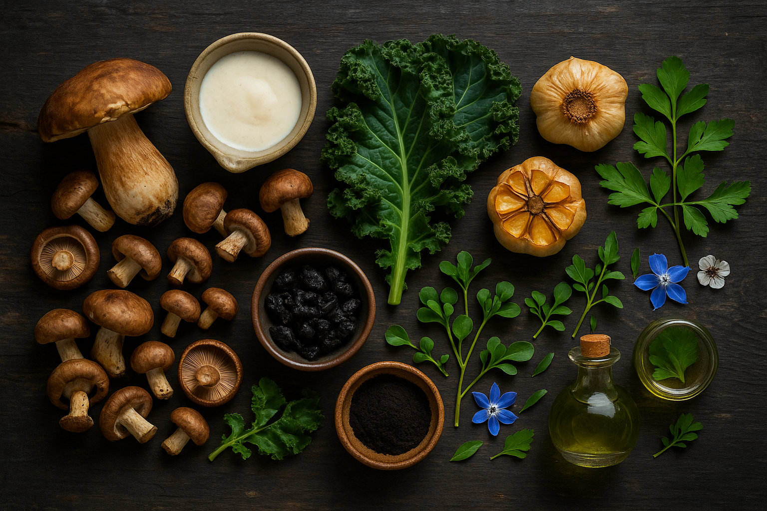 Ingredientes para Bosque tras la lluvia