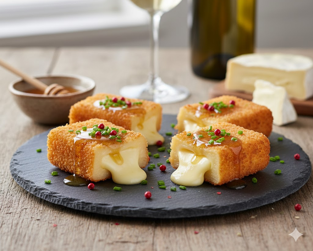 [translate:Canapés de Brie Rebozado con Miel]