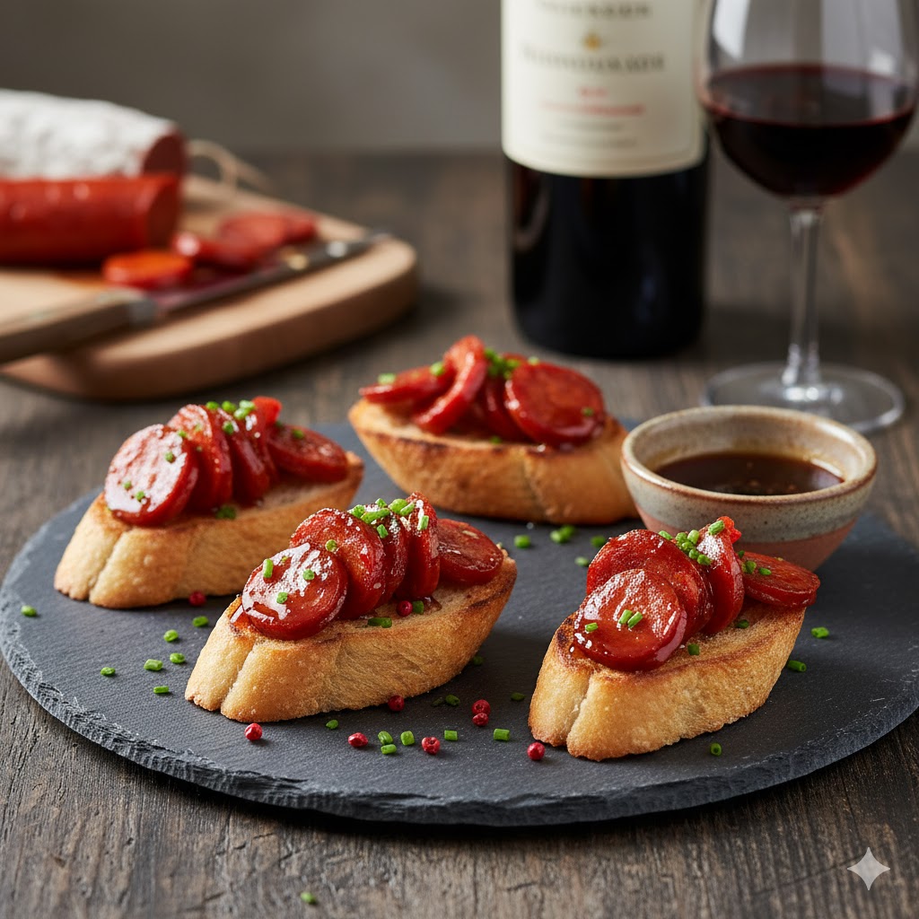 [translate:Canapés de Chorizo Glaseado]