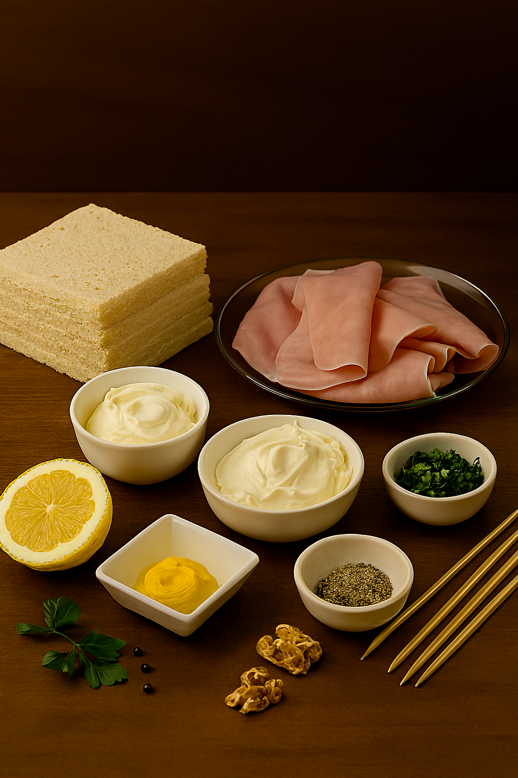 [translate:Ingredientes canapés de jamón y queso]