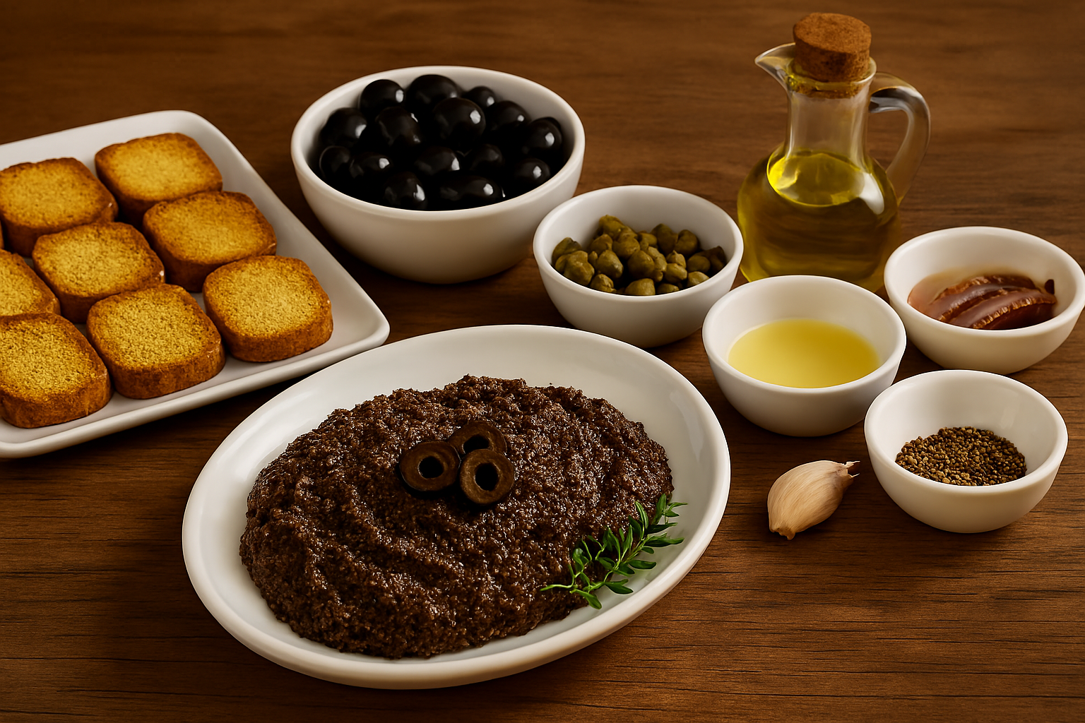 [translate:Ingredientes canapés de tapenade de aceitunas]