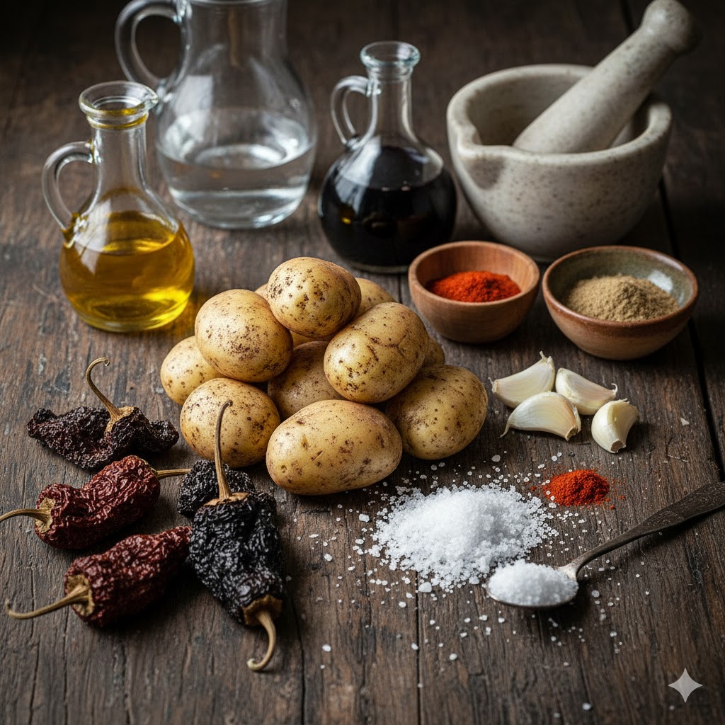 Patatas Arrugadas con Mojo