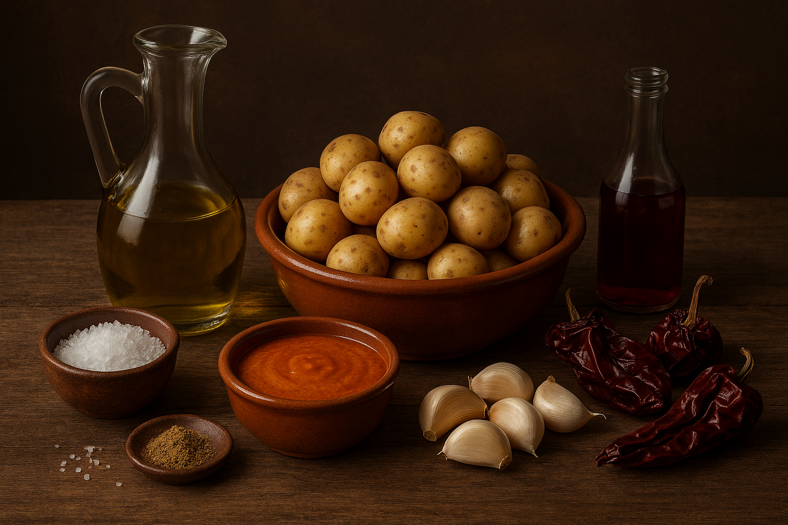 Ingredientes Patatas Arrugadas con Mojo