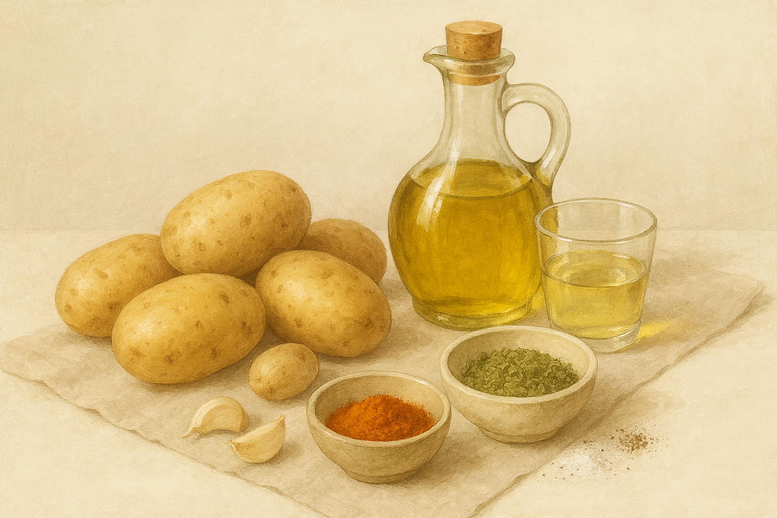 Ingredientes Patatas al Horno con Hierbas