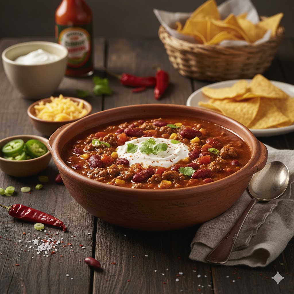 Chili con Carne servido