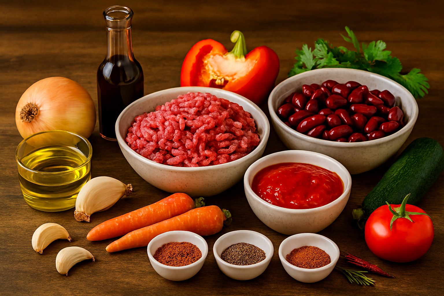 Ingredientes Chili con Carne