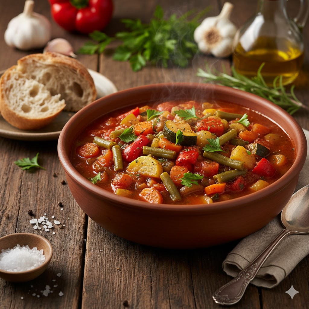 Estofado de Verduras servido