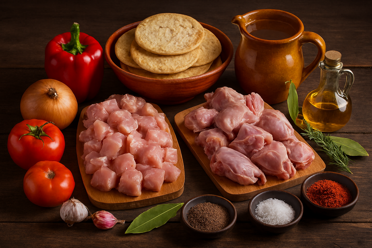 Ingredientes gazpacho manchego tradicional