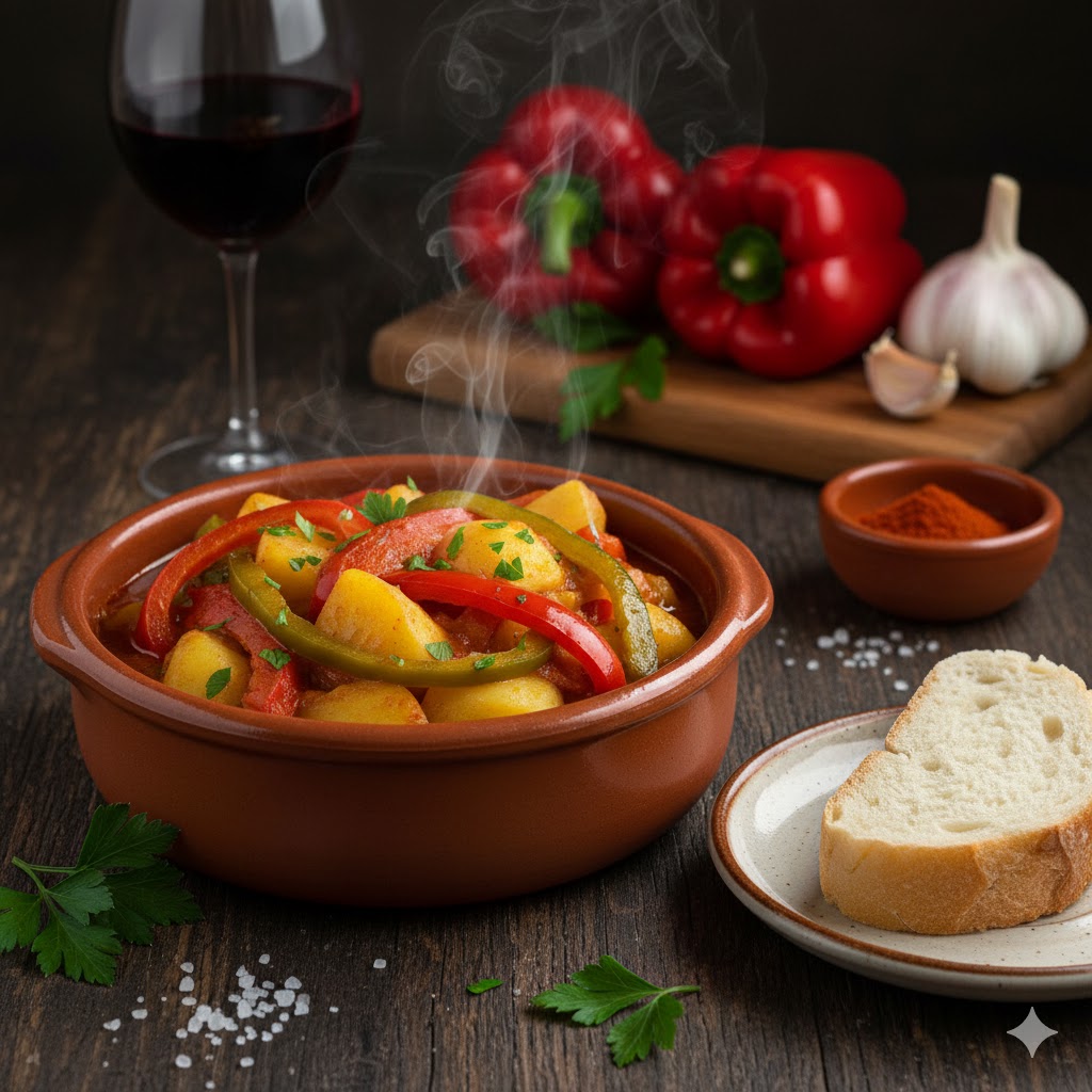 Patatas a la Riojana Veggie servidas