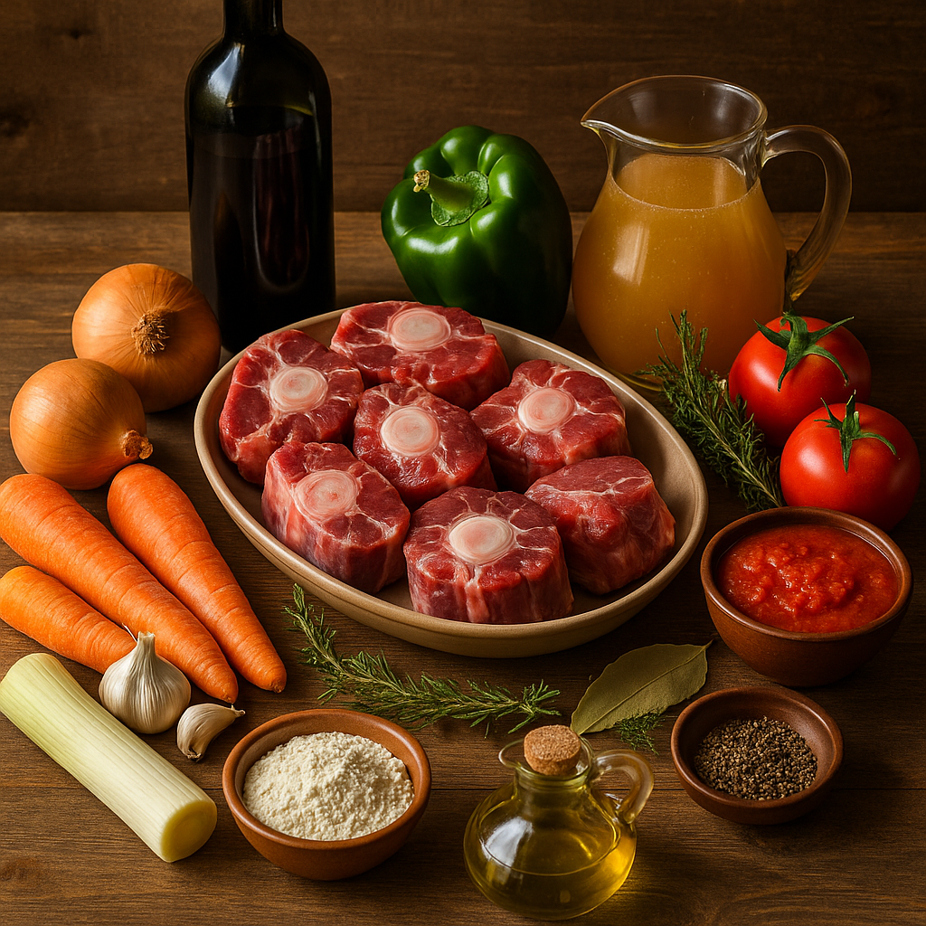 Ingredientes Estofado de Rabo de Toro