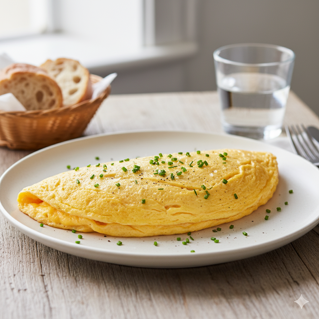 Tortilla francesa sencilla emplatada