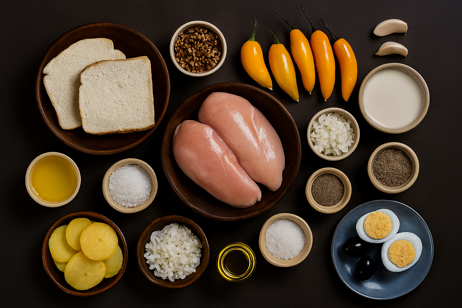 [translate:Ingredientes ají de gallina peruano]