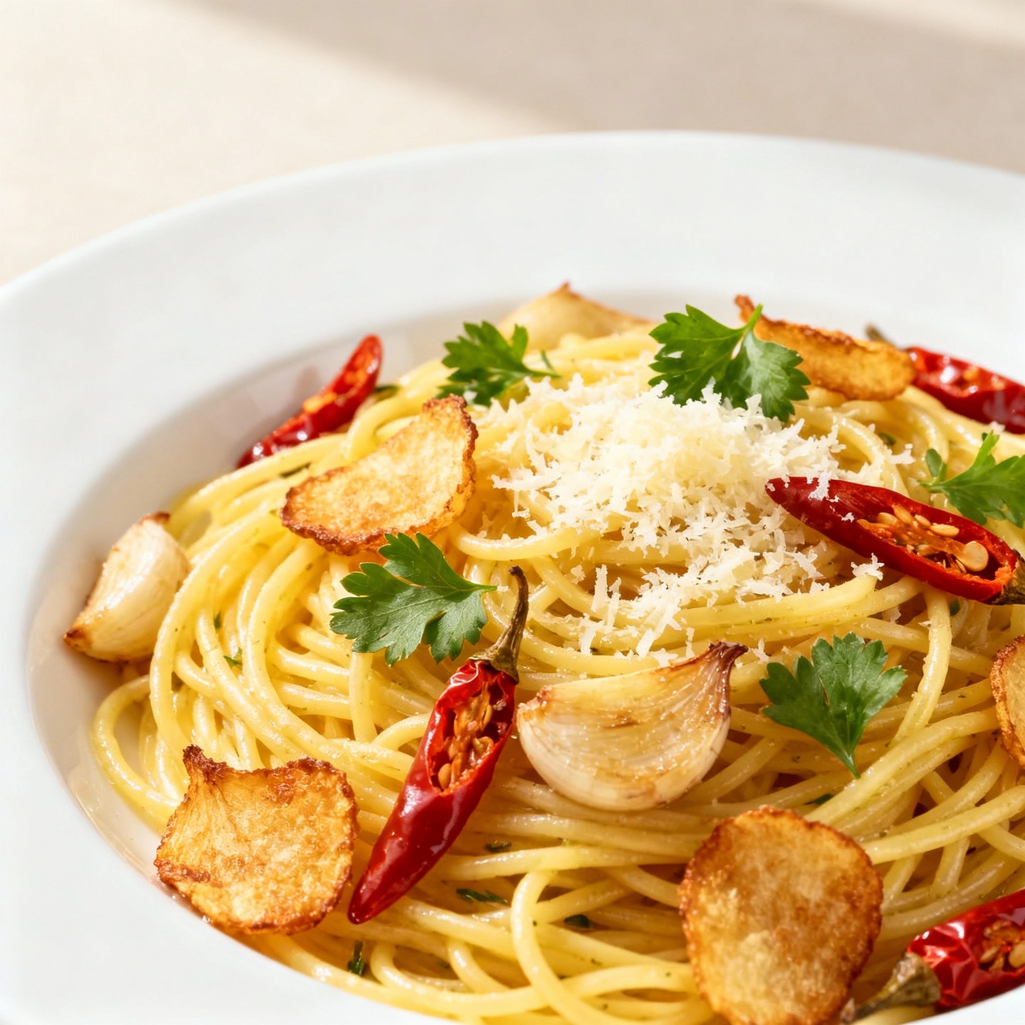 Espaguetis Aglio e Olio