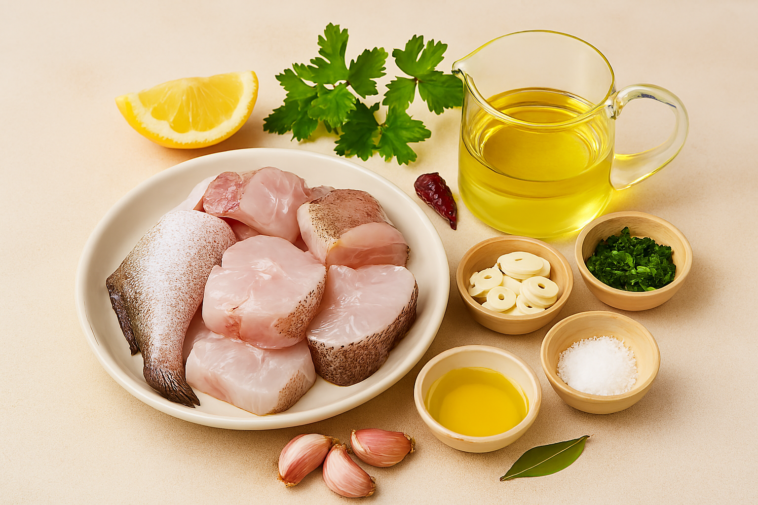 Ingredientes Pescadilla al Ajillo