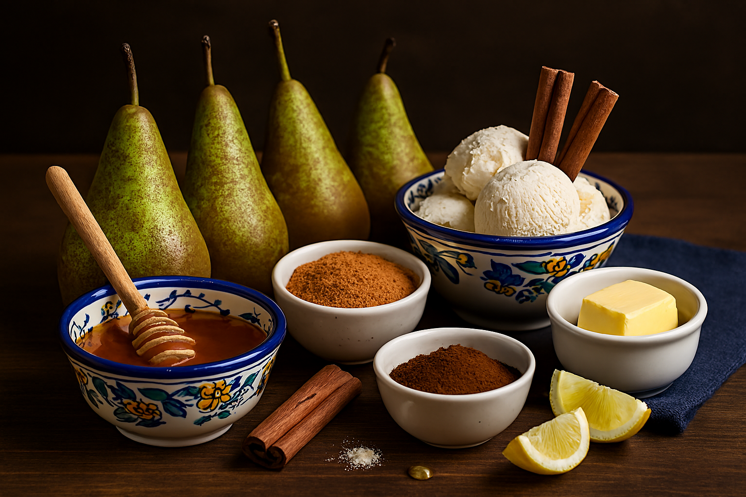 [translate:Ingredientes peras al horno con canela]