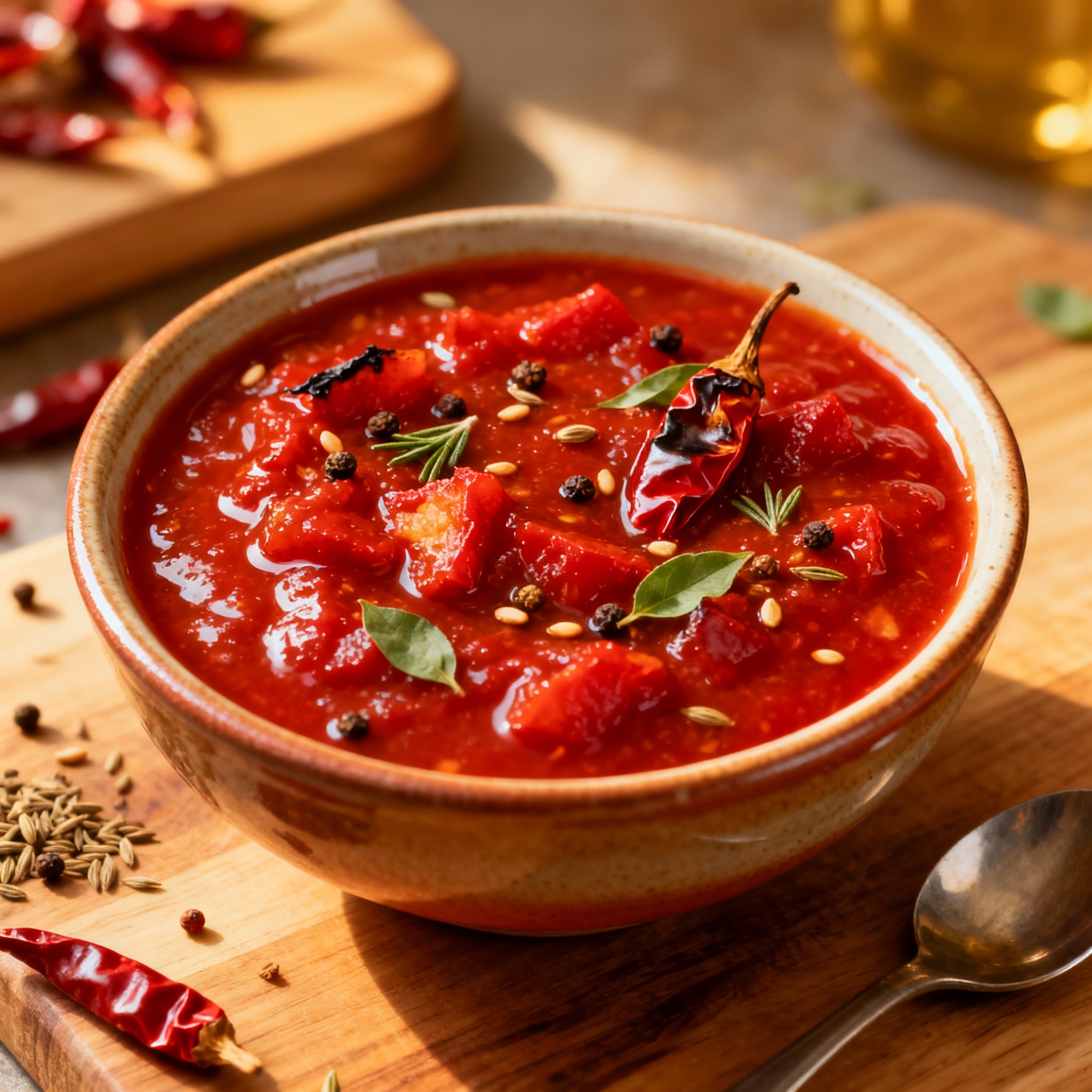 Salsa picante casera