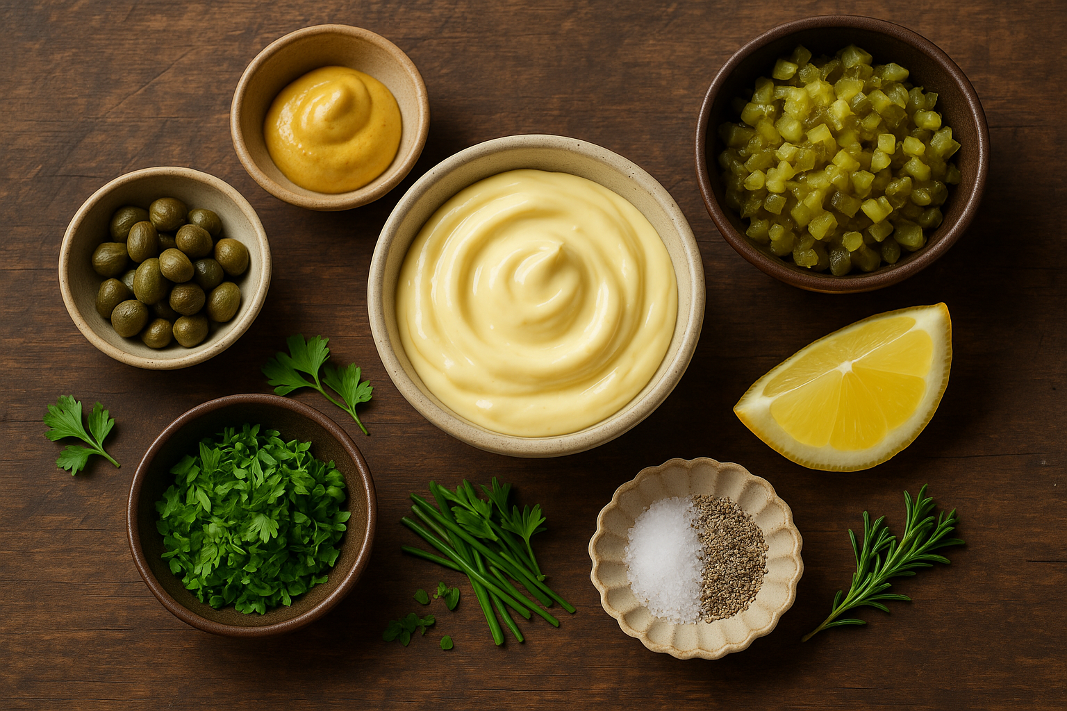 Ingredientes salsa tártara