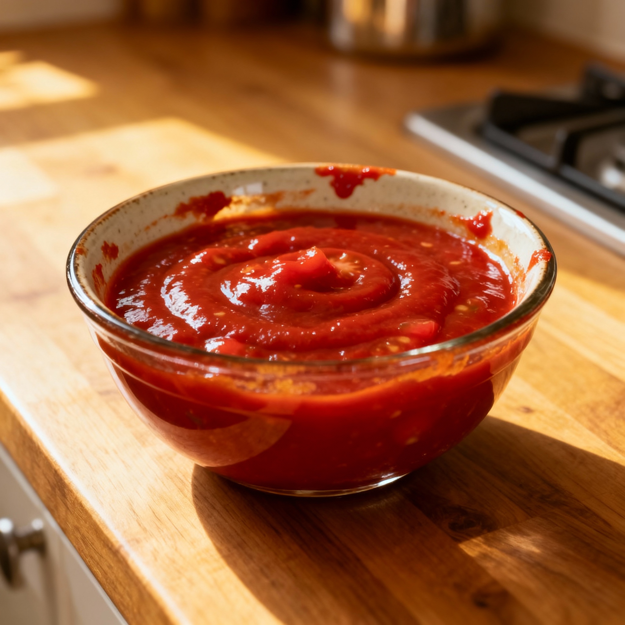 Kétchup casero listo