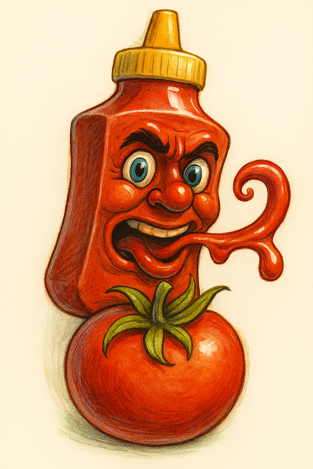 Kétchup casero en mesa