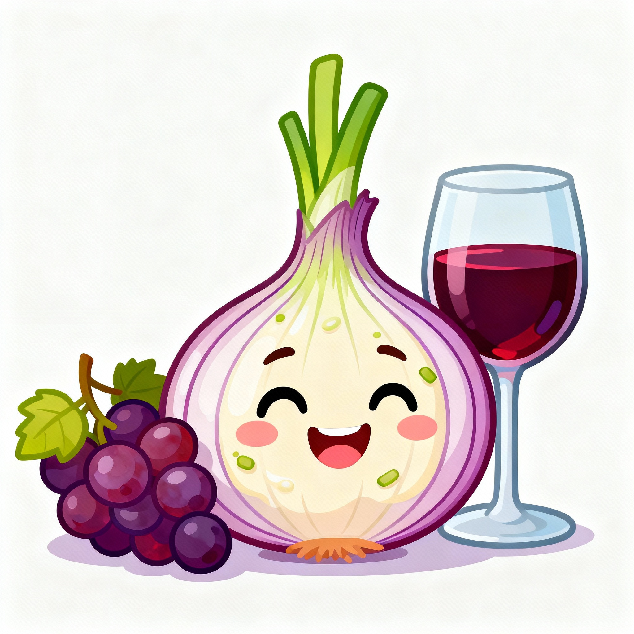 Salsa de cebolla y vino servida