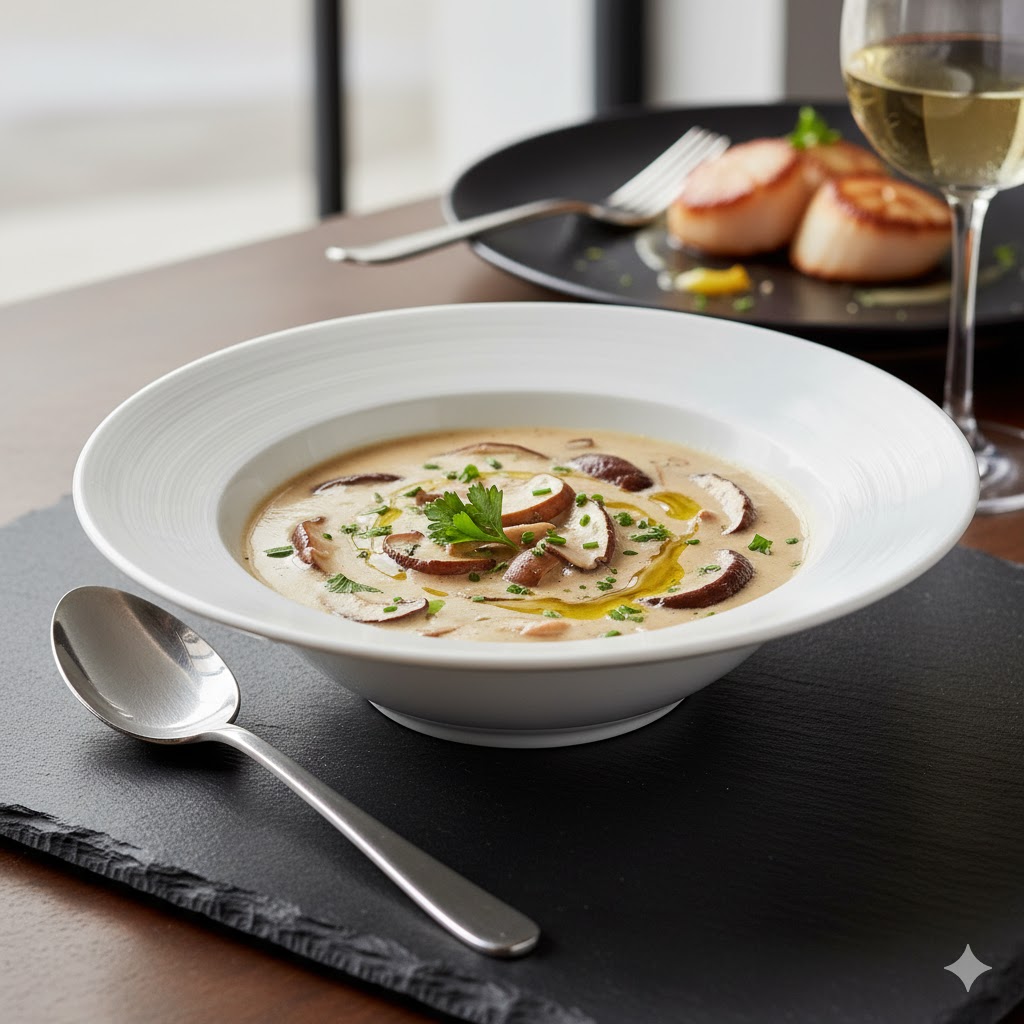 Salsa de setas cremosa