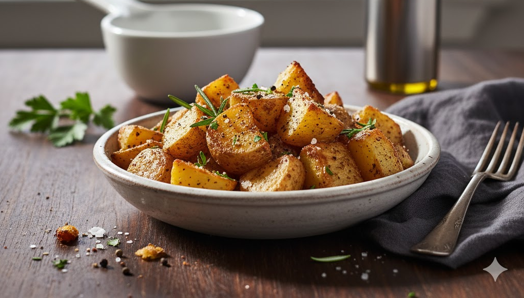 Patata asada en Airfryer con piel crujiente