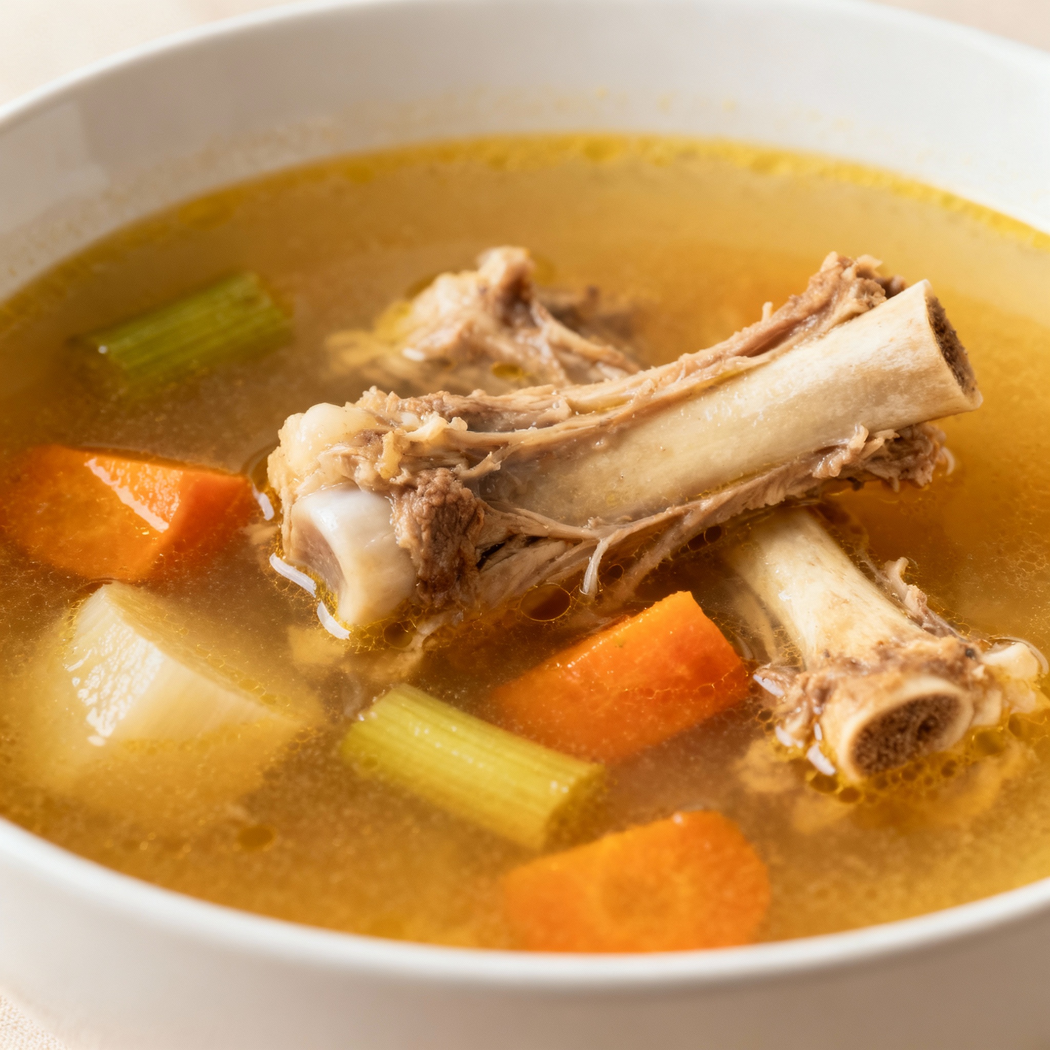 Caldo casero tradicional