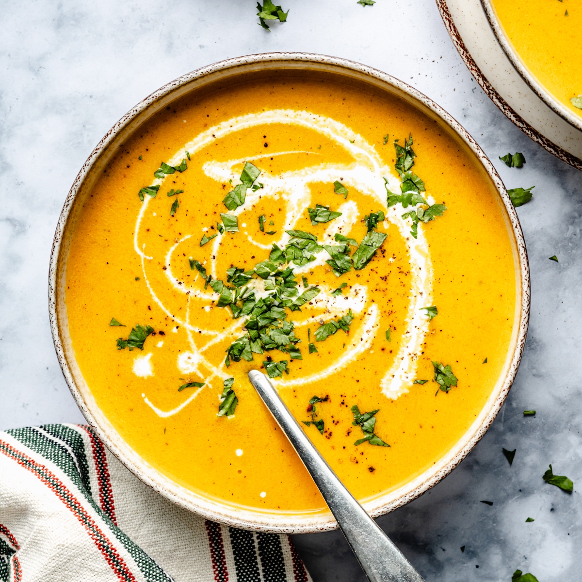 Crema de zanahoria nutritiva