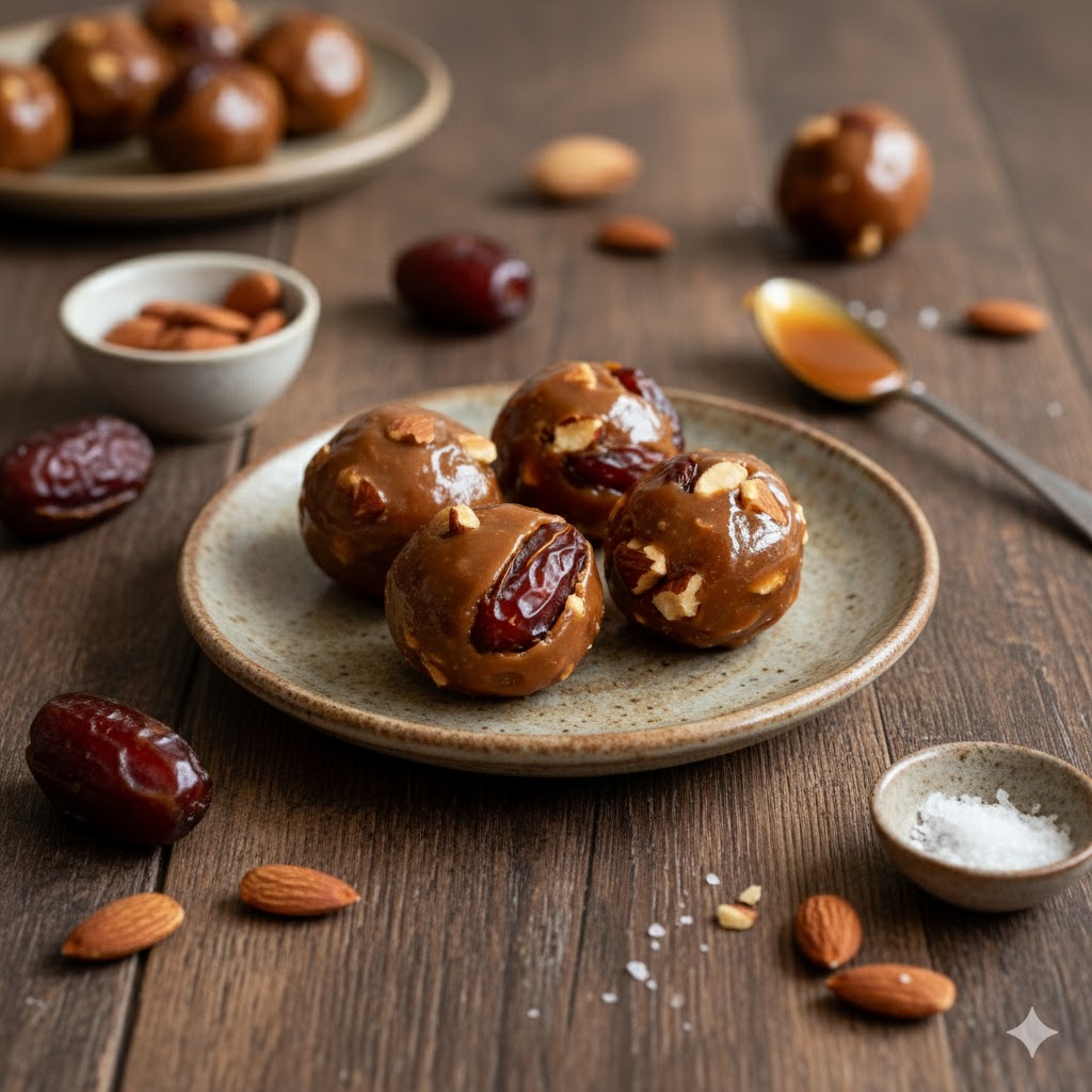 Berenjenas rellenas veganas servidas en un plato, con un dorado apetitoso