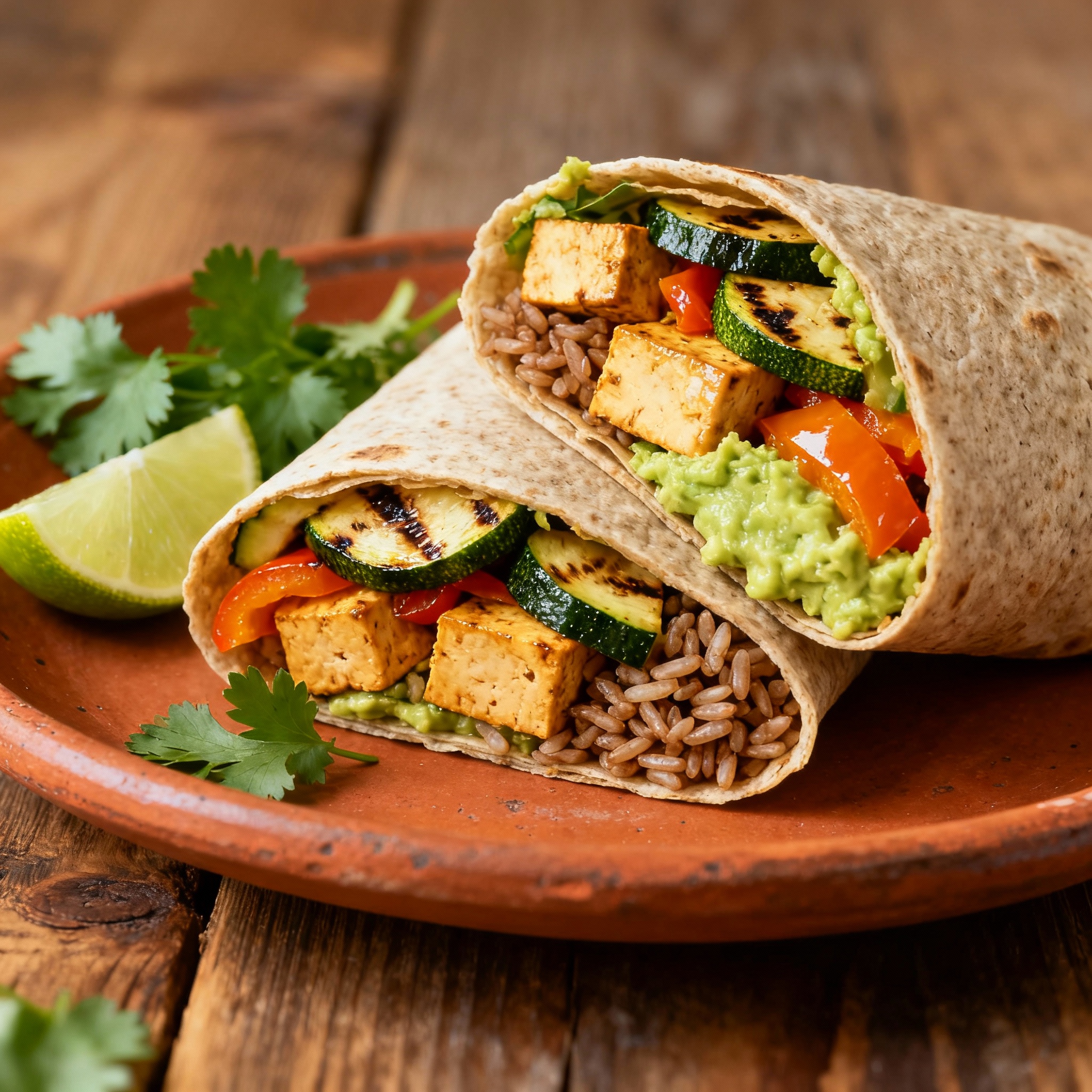 Burritos Veganos de Tofu