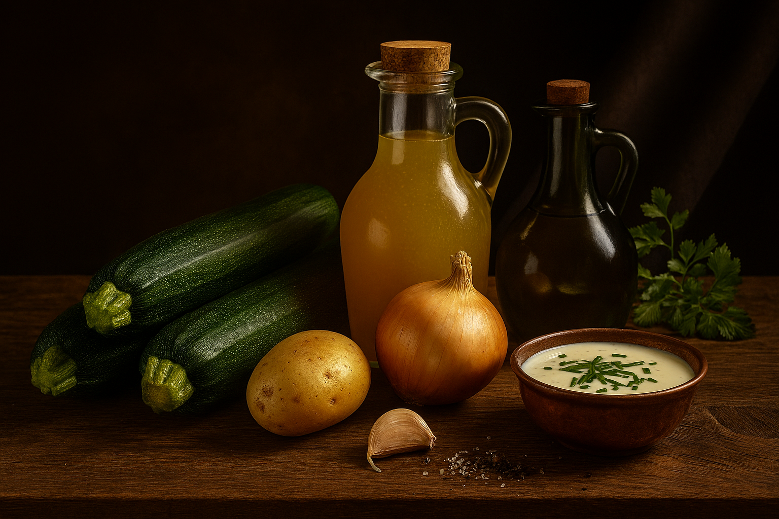 Ingredientes Crema de Calabacín