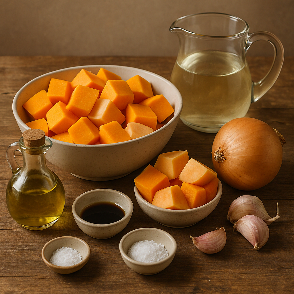 Ingredientes Crema de Calabaza Asada