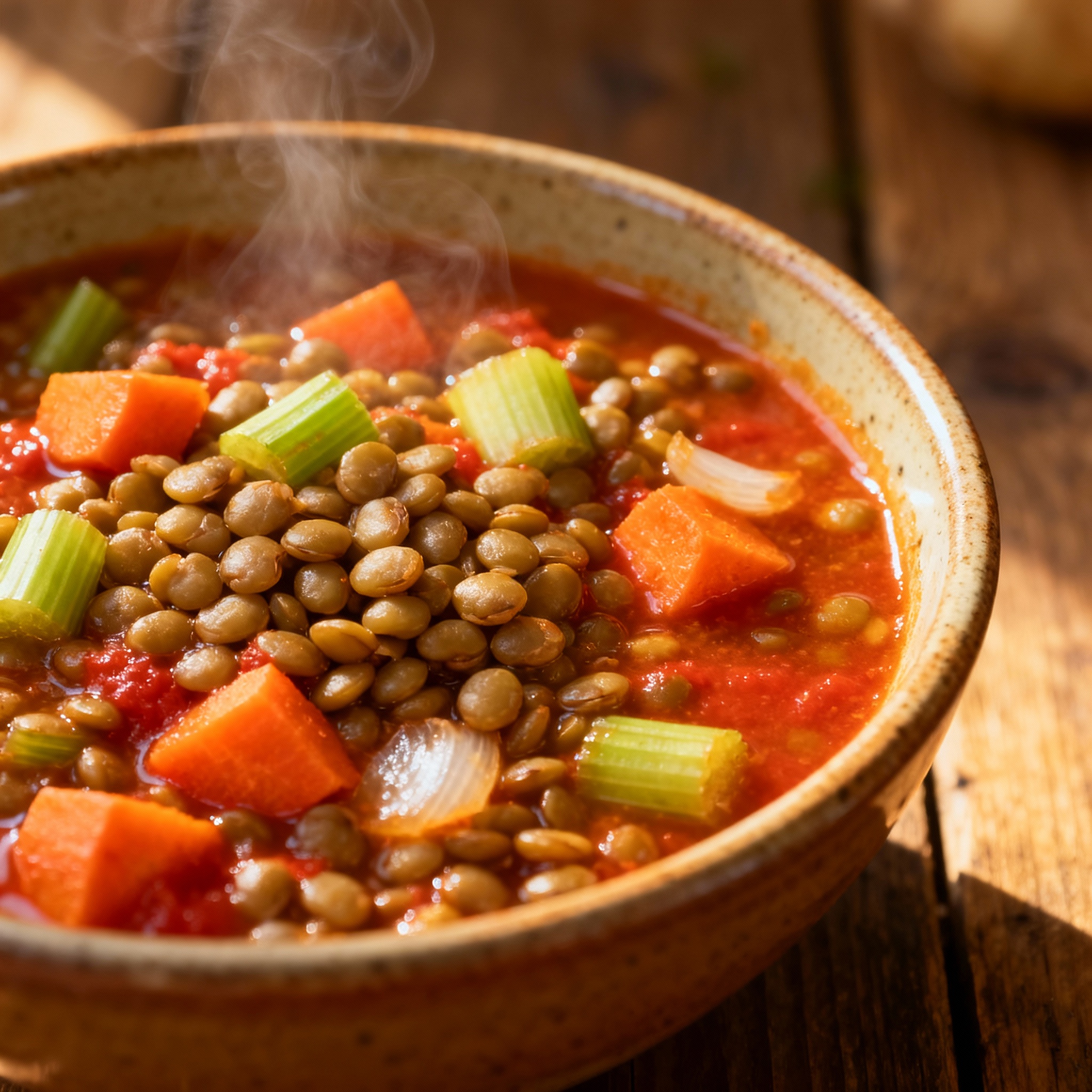Lentejas Estofadas Vegetarianas