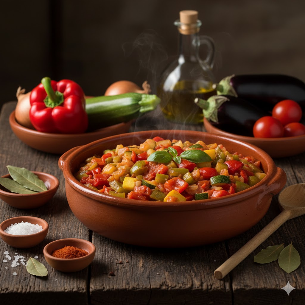 Pisto Manchego servido