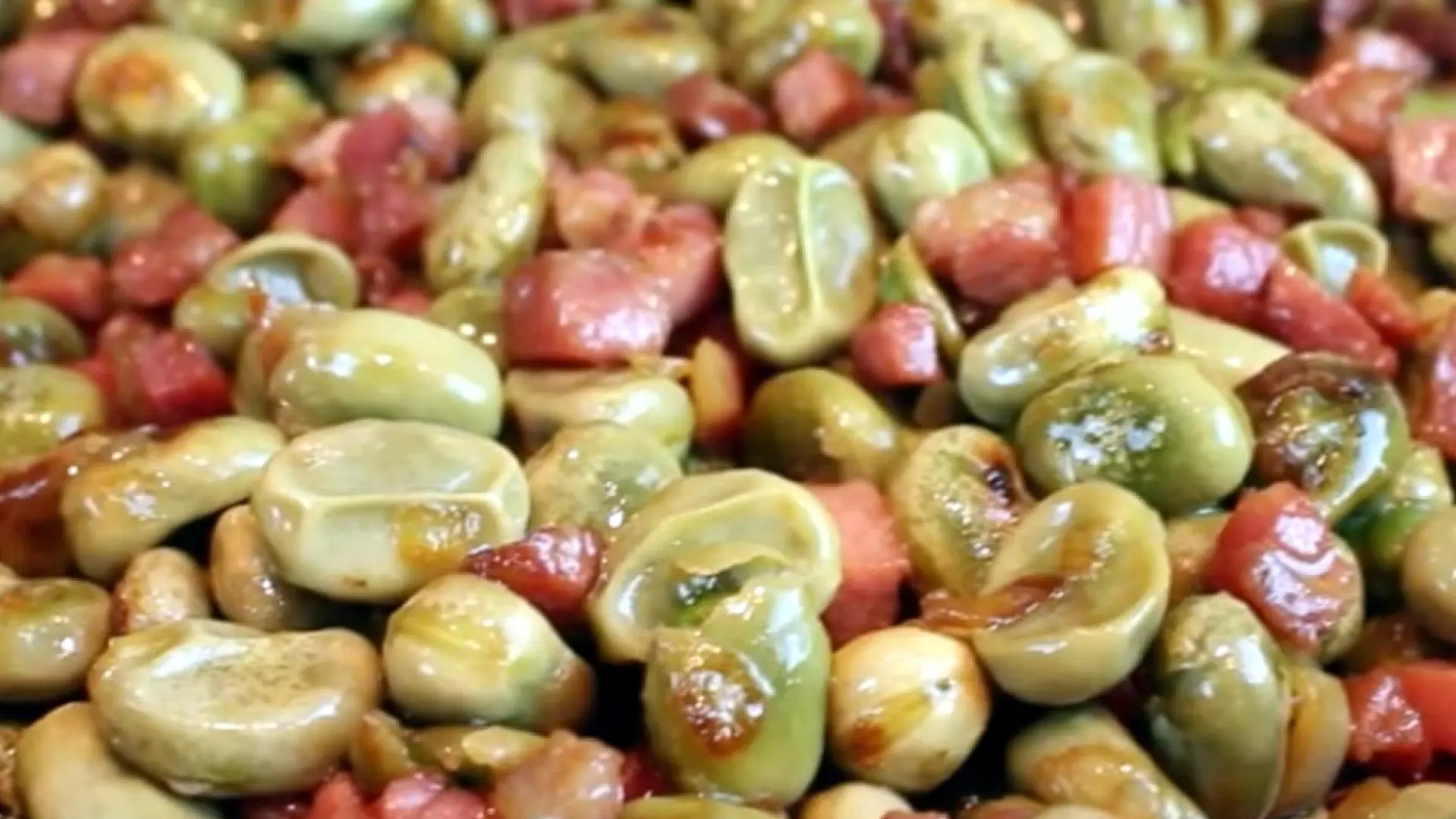 Habas Rehogadas con Jamón