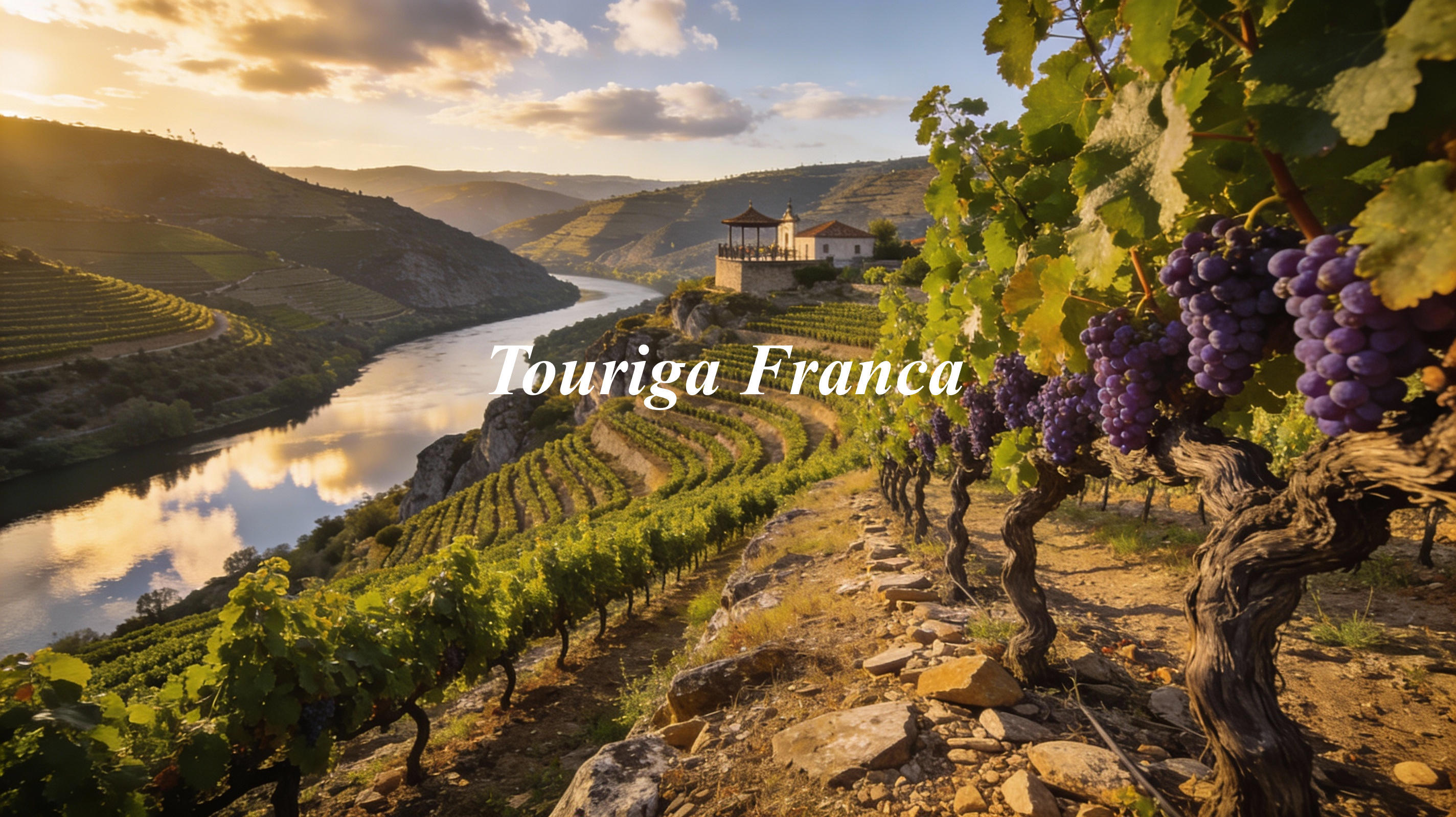 Viñedos de Touriga Franca en las terrazas del Valle del Duero portugués, Patrimonio de la Humanidad