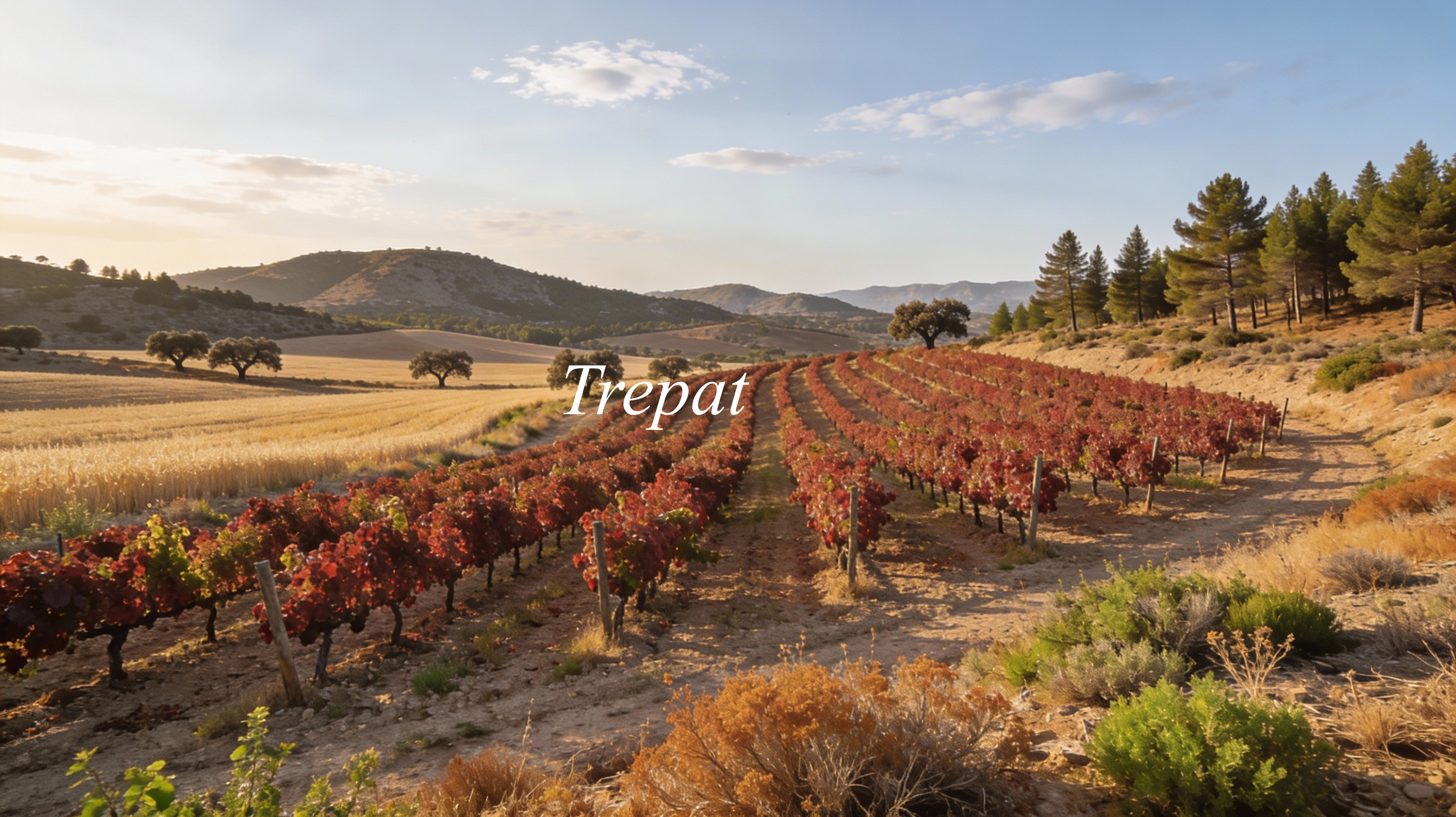 Viñedos de Trepat en la Conca de Barberà, paisaje mediterráneo de interior
