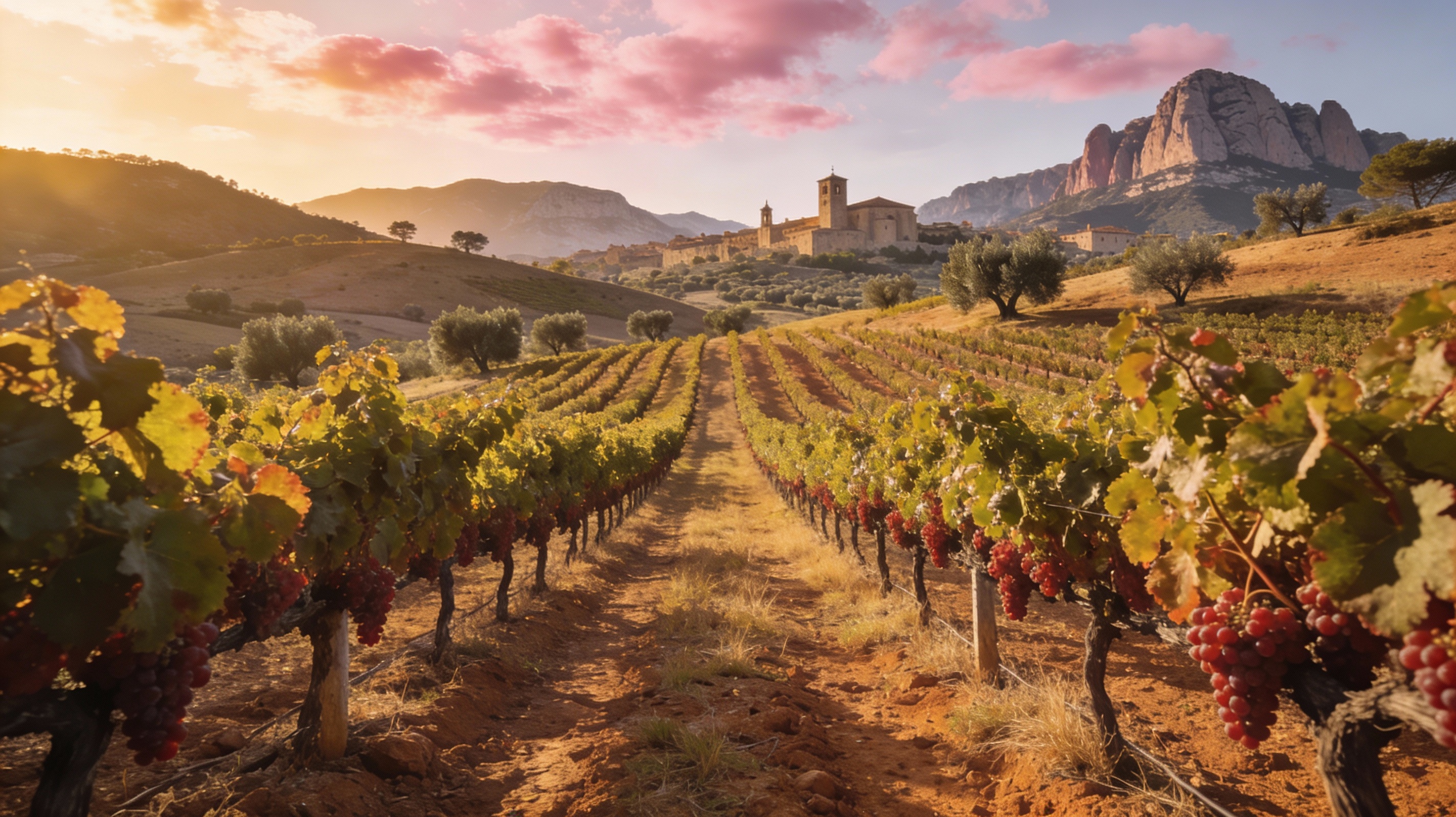 Paisaje de viñedos en la Conca de Barberà, zona emblemática de la Trepat