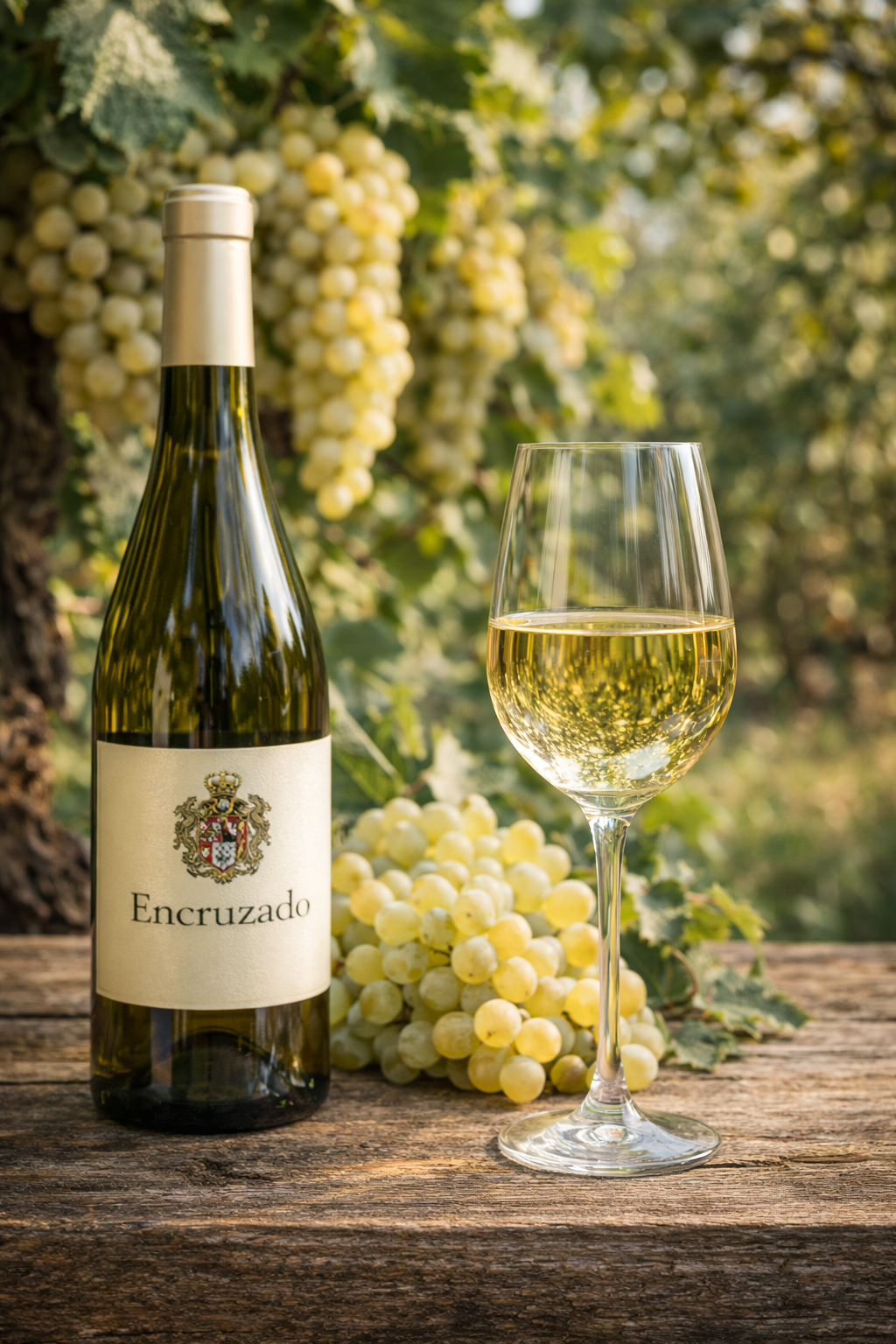 Copa de Encruzado color amarillo dorado pálido con brillo cristalino