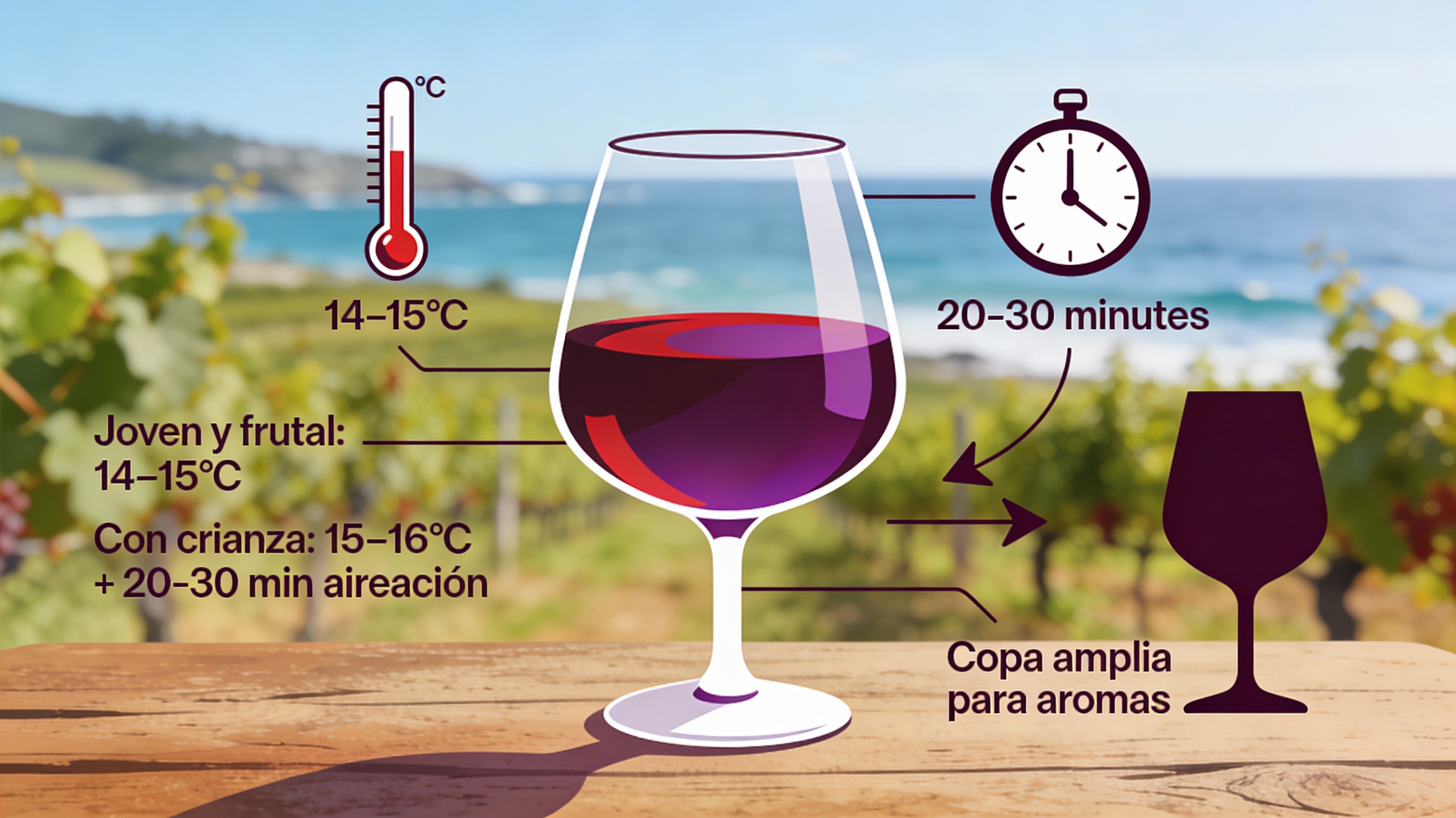 Copa de vino tinto de Sousón con gran intensidad de color