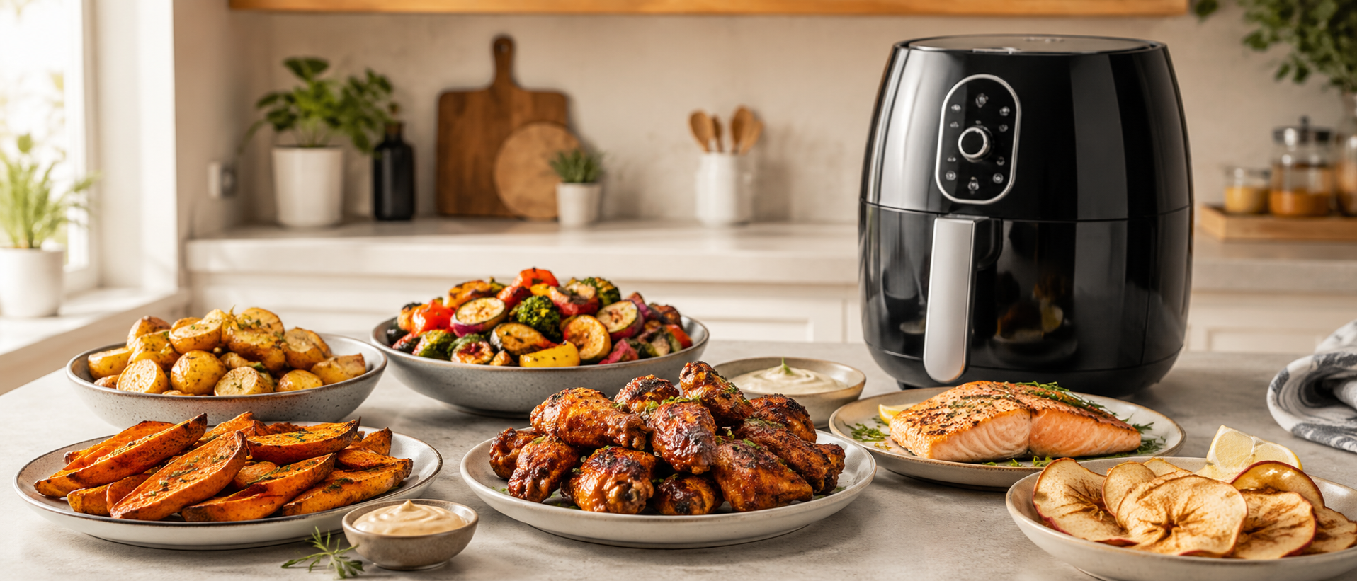 Recetas en freidora de aire: patatas, verduras, pollo, pescado, snacks y dulces
