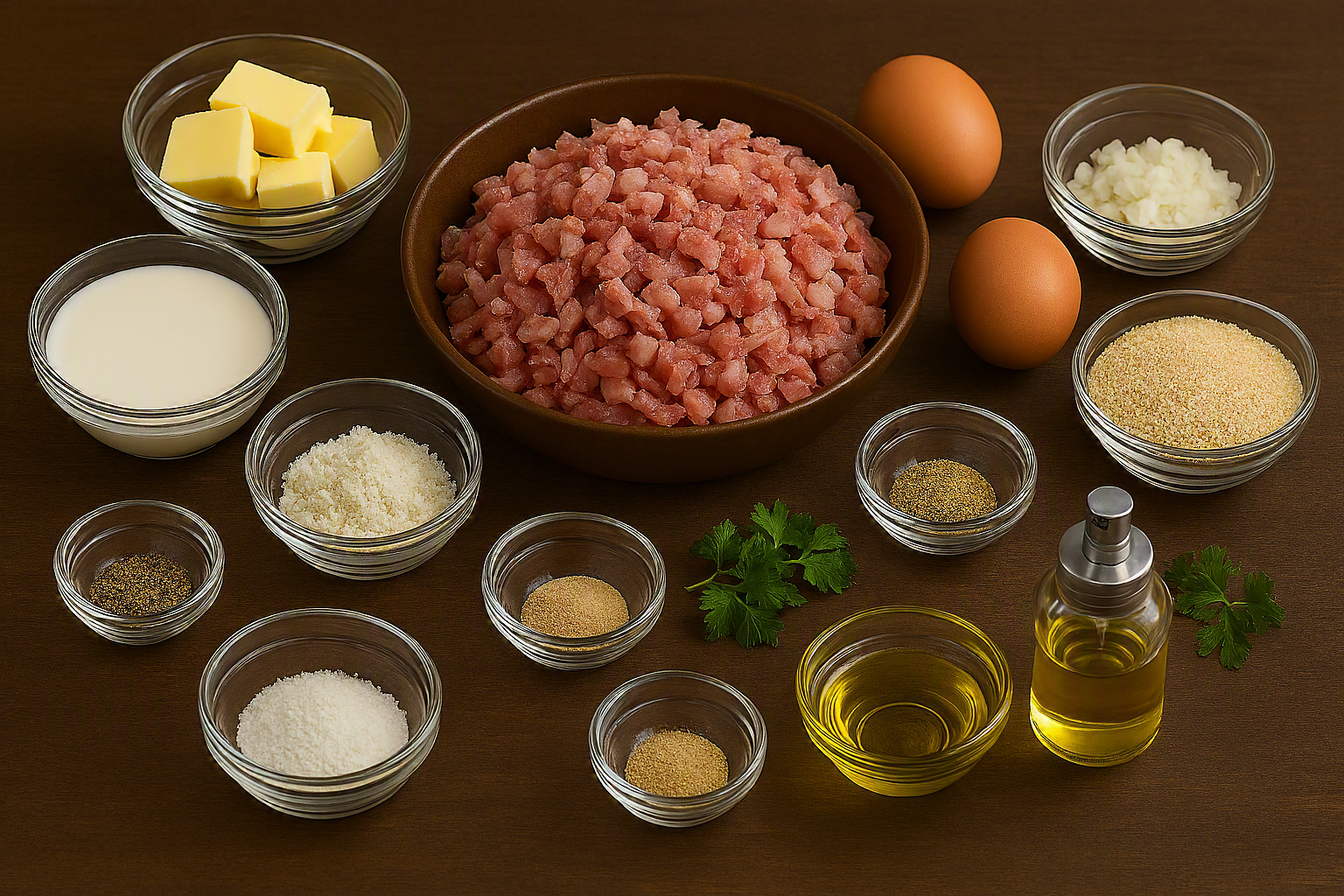 Ingredientes para preparar croquetas en freidora de aire