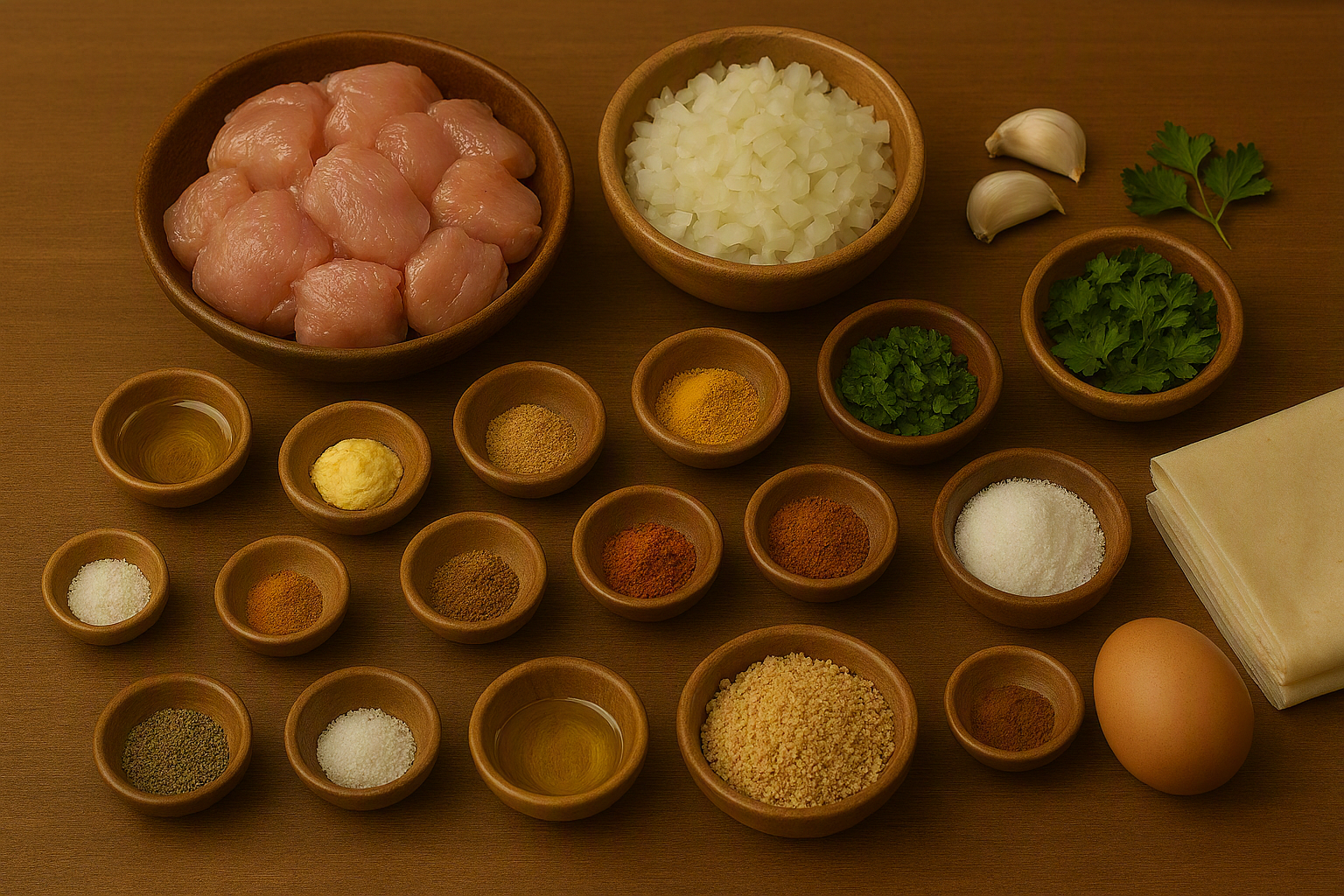 Ingredientes para preparar pastela marroquí